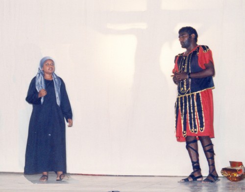 Mary and the Centurion at the foot of the Cross