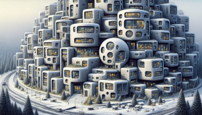 Modular housing built in Antarctica