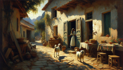 The village is empty