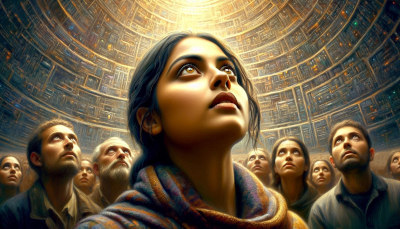 Manasvita speaking with the Oracle
