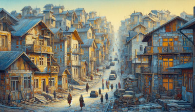 Recycled housing built in the north