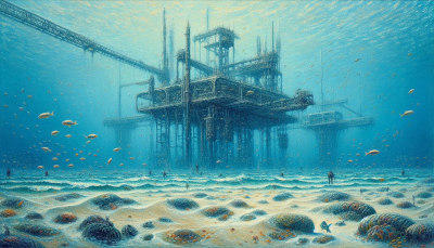 Ocean carbon removal plant operating