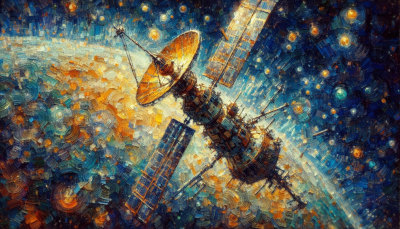 Satellites broadcasting music
