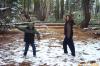 Snow fight in Yosemite