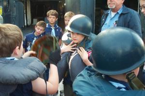 Cub Scouts on the Battleship Texas image