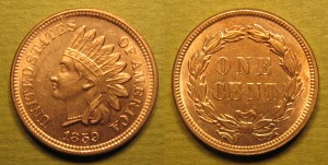 1859 Cent image