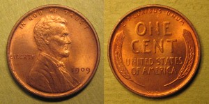 1909 VDB Cent image