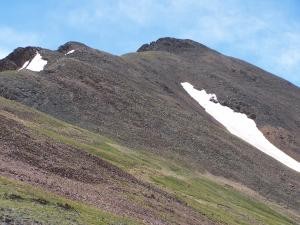 Snow on the mountain tops image
