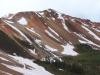 Colorful mountains with snow