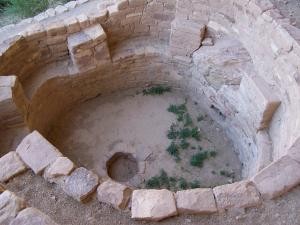 Looking down into a kiva image