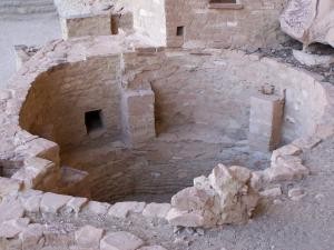 Looking down into a kiva image