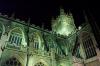 Bath Cathedral at night