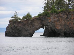 Arch entrance to Halibut Cove image