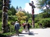 Totem poles in Butchart Gardens