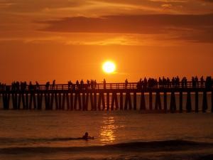 Sunset on the pier image