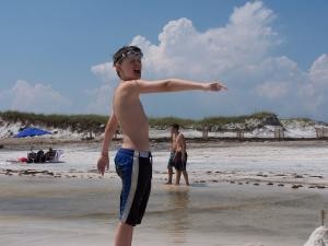 On the beach image