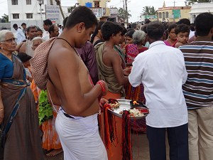 Standing outside Chamundi Hill temple image