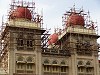 Construction at the palace in Mysore