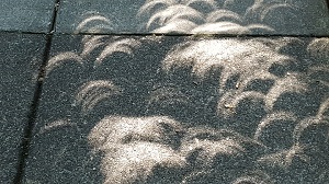 Viewing the solar eclipse image