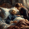 An old woman near the end of her journey