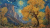 Oil painting of Yosemite