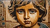 Mosaic of a child refugee